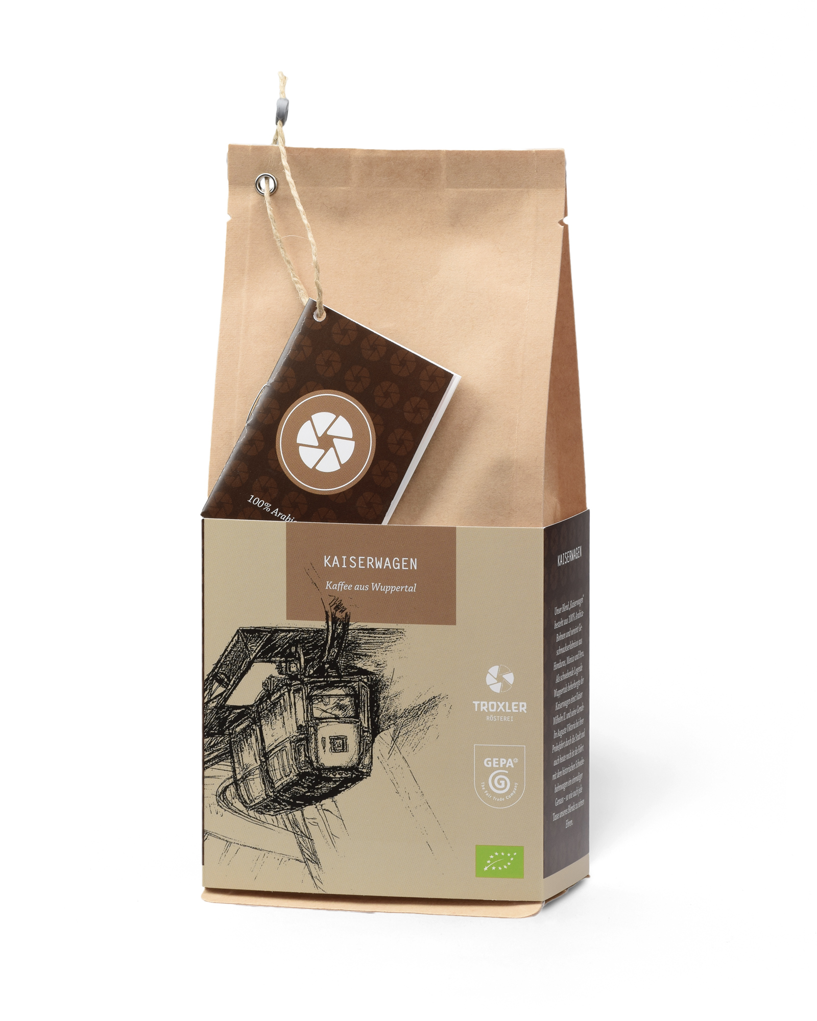 M:\Faktura-Onlineshop\FOTOS RÖSTEREI\Fotos Kaffeeverpackungen\Troxlers_WOriginale_Kaiserwagen_250g.jpg