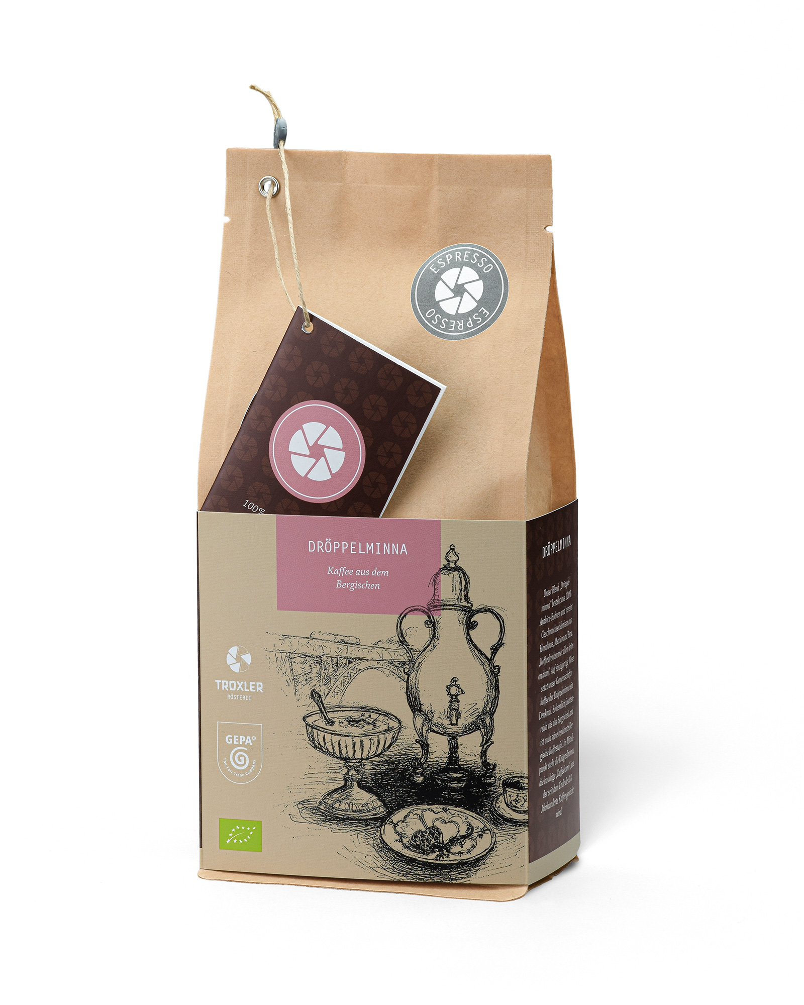 M:\Faktura-Onlineshop\FOTOS RÖSTEREI\W'tal Originale\Troxlers_WOriginale2_Droeppelminna_Espresso_250g.jpg